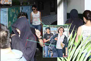 吴绮莉接割腕女儿回家 小龙女披外套遮伤口