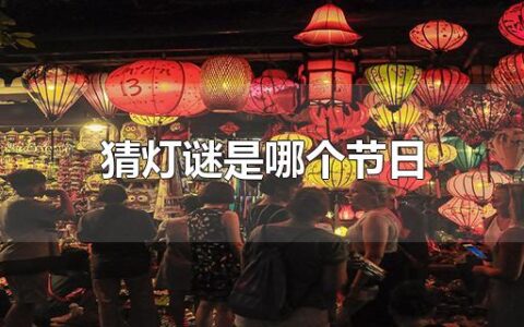 猜灯谜是哪个节日