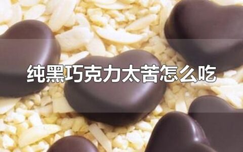 纯黑巧克力太苦怎么吃