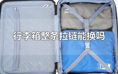 行李箱整条拉链能换吗