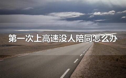 第一次上高速没人陪同怎么办 实习期的新手司机可以上高速吗