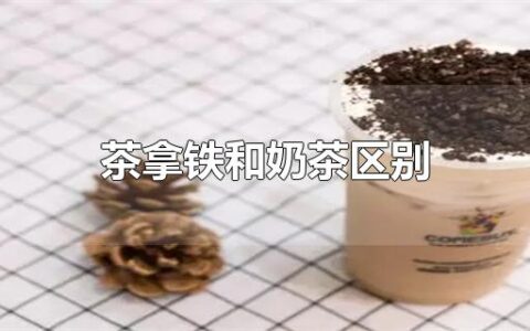 茶拿铁和奶茶区别