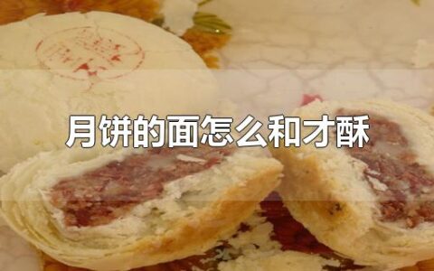 月饼的面怎么和才酥