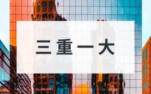三重一大内容是什么