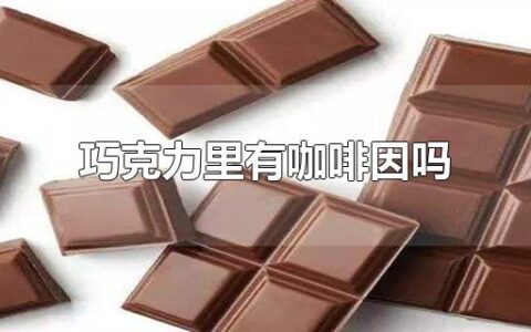 巧克力里有咖啡因吗