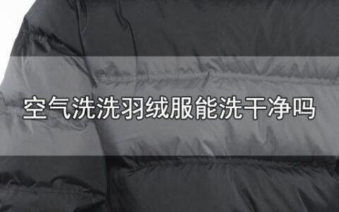 空气洗洗羽绒服能洗干净吗