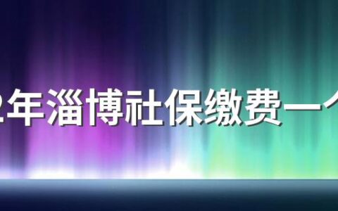 2022年淄博社保缴费一个月多少钱 2022年淄博社保缴费标准基数及比例一览表