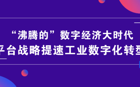 “沸腾的”数字经济大时代，平台战略提速工业数字化转型