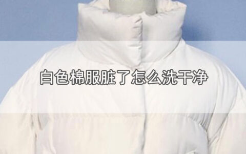 白色棉服脏了怎么洗干净