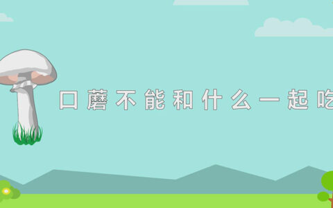 口蘑不能和什么一起吃