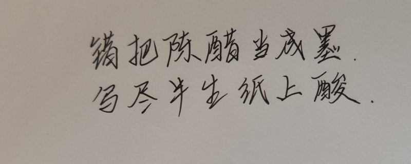  错把陈醋当成墨写尽半生纸上酸什么意思