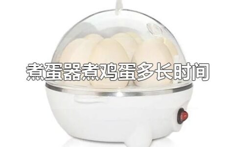 煮蛋器煮鸡蛋多长时间