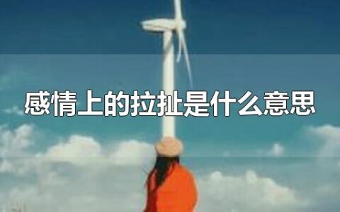 感情上的拉扯是什么意思
