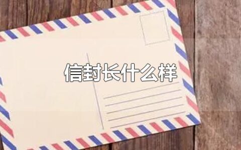 信封长什么样