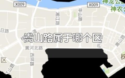 嵩山路属于哪个区