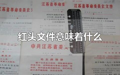 红头文件意味着什么