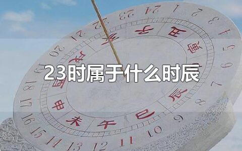 23时属于什么时辰