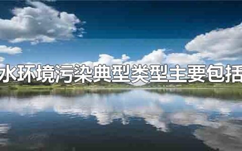 水环境污染典型类型主要包括
