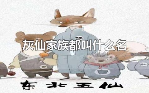 灰仙家族都叫什么名