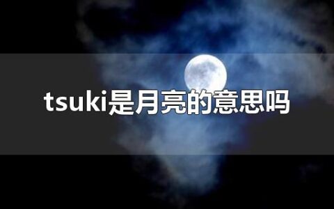 tsuki是月亮的意思吗