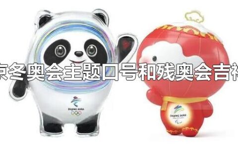 北京冬奥会主题口号和残奥会吉祥物