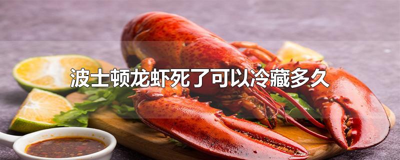 波士顿龙虾死了可以冷藏多久