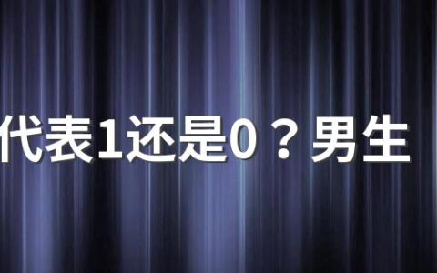 vers代表1还是0？男生说自己是vers是什么意思