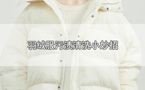 羽绒服污渍清洗小妙招