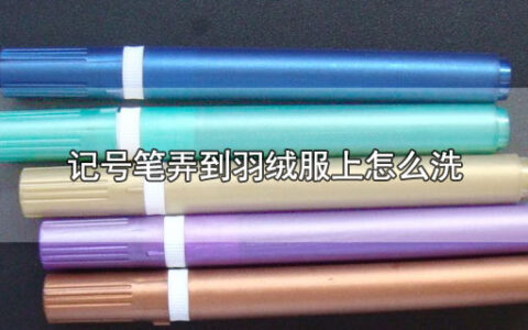 记号笔弄到羽绒服上怎么洗