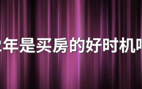 2022年是买房的好时机吗 是2022年还是2023年买房好