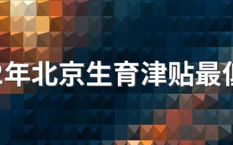 2022年北京生育津贴最低能领多少钱 如何申请生育津贴