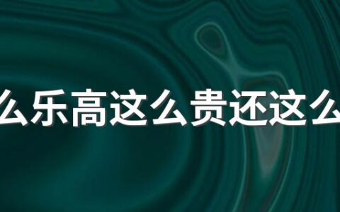 为什么乐高这么贵还这么多人买 乐高产品诞生要经历什么