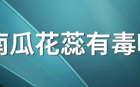 南瓜花蕊有毒吗 怎么看南瓜变质了