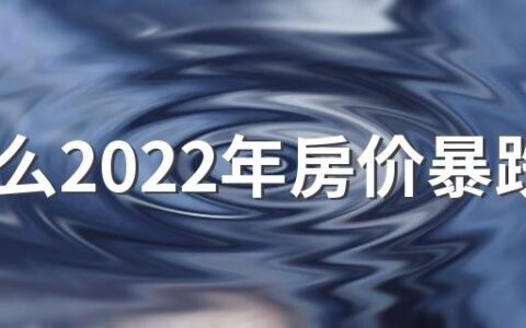 为什么2022年房价暴跌 十年后的房价会比现在便宜吗