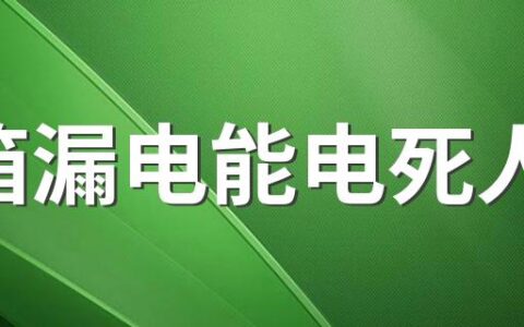 冰箱漏电能电死人吗 冰箱不制冷维修费用大概是多少