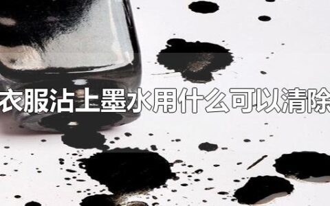 衣服沾上墨水用什么可以清除