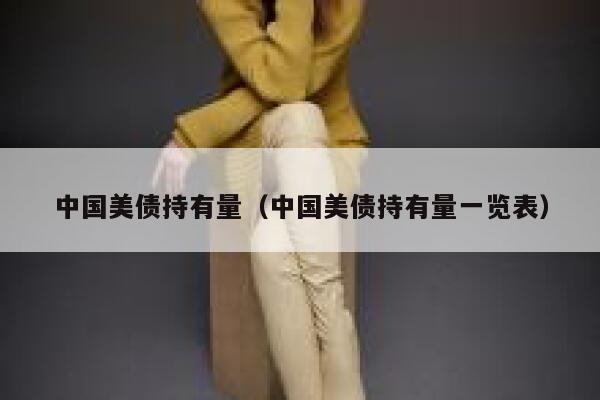 中国美债持有量（中国美债持有量一览表） 第1张