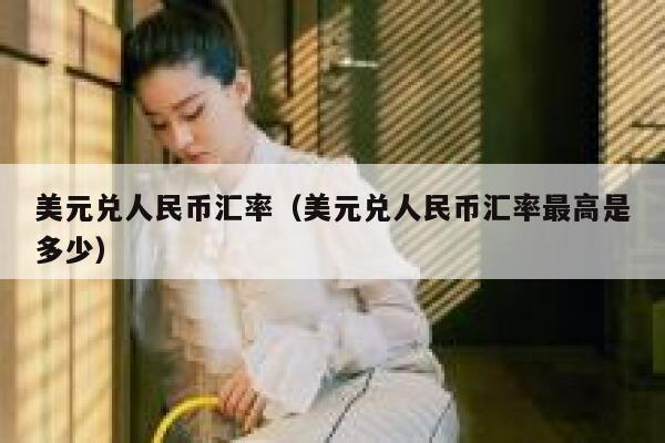 美元兑人民币汇率（美元兑人民币汇率最高是多少） 第1张