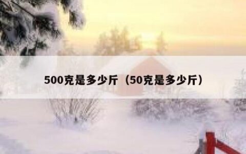 500克是多少斤（50克是多少斤）
