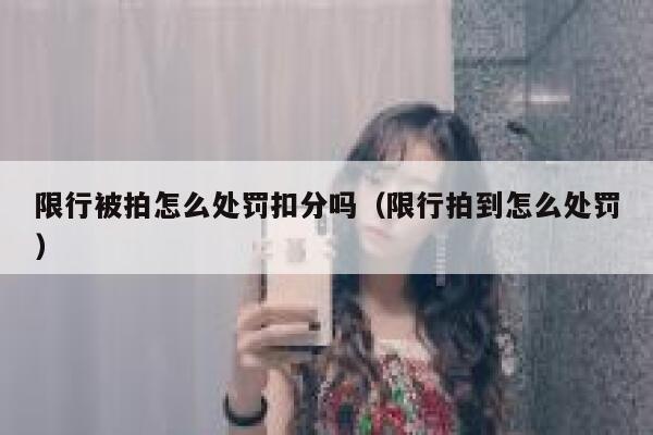 限行被拍怎么处罚扣分吗（限行拍到怎么处罚） 第1张