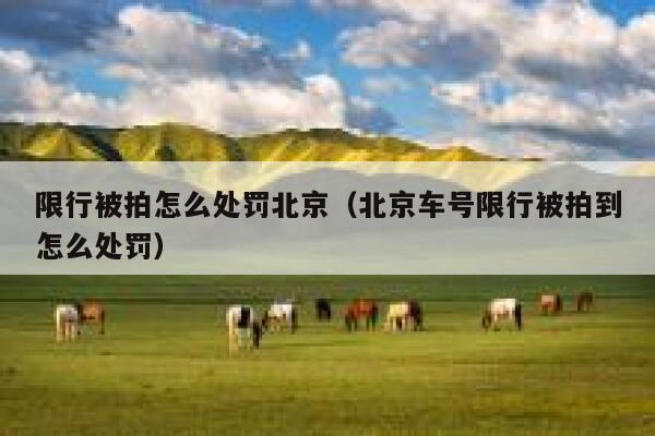 限行被拍怎么处罚北京（北京车号限行被拍到怎么处罚） 第1张