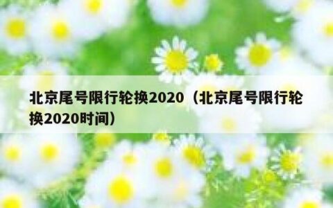 北京尾号限行轮换2020（北京尾号限行轮换2020时间）