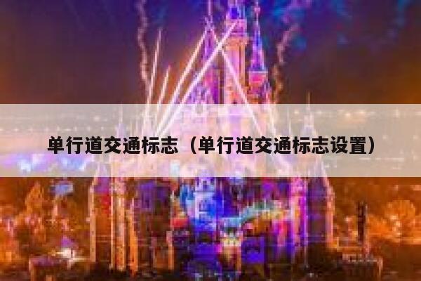 单行道交通标志（单行道交通标志设置） 第1张