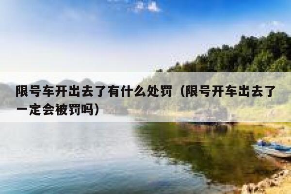 限号车开出去了有什么处罚（限号开车出去了一定会被罚吗） 第1张