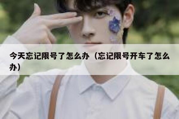 今天忘记限号了怎么办（忘记限号开车了怎么办） 第1张