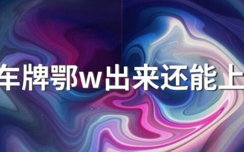 武汉车牌鄂w出来还能上鄂A吗 武汉车牌鄂w和鄂A的区别