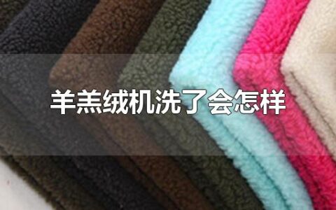 羊羔绒机洗了会怎样