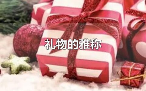 礼物的雅称