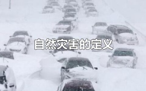 自然灾害的定义